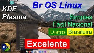 Br OS Linux Brasileiro KDE Plasma baseado no Ubuntu. Leve, Rápido, Grátis e Livre. EXCELENTE distro