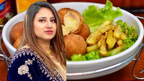 Chicken Cheese Balls Cheesy Snack Recipe Yousra Yasir Kitchen