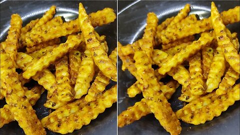 [subtitles] Street Styel French Fries Recipe | Street Food Chips by Cooking With Hira