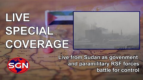 Crisis in Sudan: Live camera from Khartoum Sudan with audio