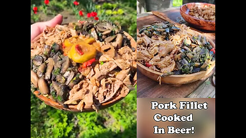 Pork Fillet Cooked In Beer! 🥘 Cocking food videos