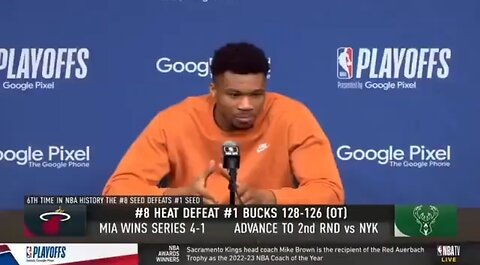 Bucks Player Giannis' Excellent Answer To Failure After Playoff Loss