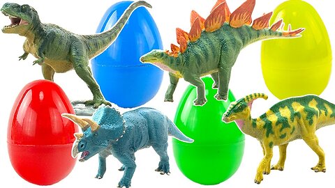 Dinosaur Egg Toys Eggs Transform to Dinosaur ワイルドエッグ 恐龍變形蛋玩具 劍齒虎 猛瑪象 三角龍 劍龍