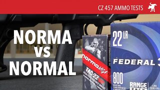 CZ 457: Norma Tac-22 v Fed Champion 22LR