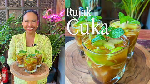 Rujak Cuka Bali, Balinese Fruits Salad with Vinegar