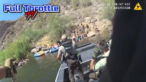 Sheriffs On A Fastboat Save A Woman!