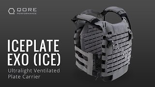 Ultralight Vented Plate Carrier: IcePlate EXO® by Qore Performance® with Cooling, Heating, H20