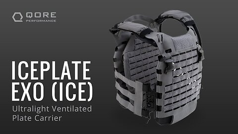 Ultralight Vented Plate Carrier: IcePlate EXO® by Qore Performance® with Cooling, Heating, H20