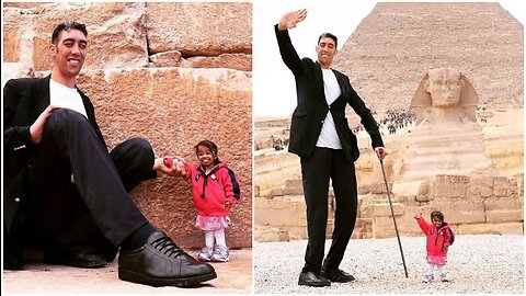 WORLD TALLEST MAN MEET SHORTEST WOMEN