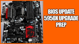 Updating My Motherboard BIOS Before Installing a 5950x CPU