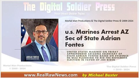 U.S. MARINES ARREST ARIZONA SECRETARY OF STATE ADRIAN FONTES