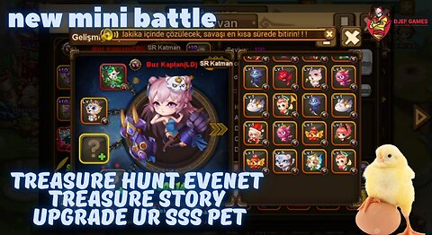 New Mini Battle, Treasure Hunt Evenet, Treasure Story, Upgrade UR SSS Pet