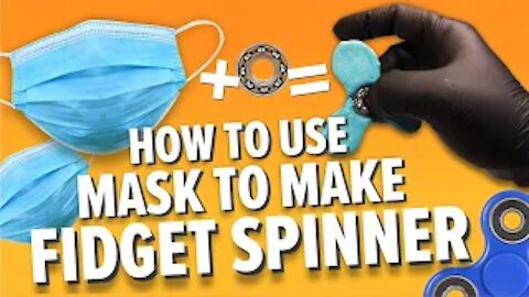 How to make a Fidget SPINNER from COVID19 protection mask