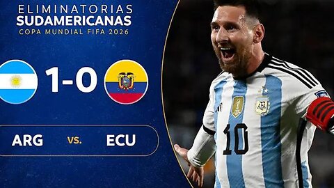 Messi Goal 💥 Argentina vs Ecuador 1-0 - All Goals & Highlights - 2023