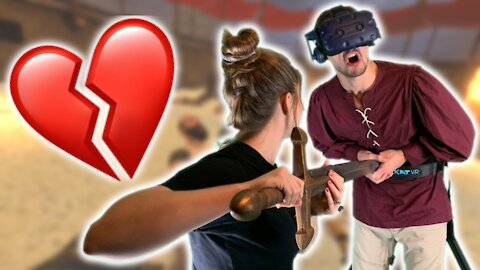 MY WIFE BEAT ME WITH A FOAM SWORD IN VR: Blade And Sorcery Kat Walk C