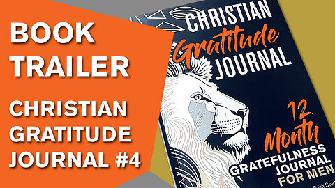 BOOK TRAILER #4 | ChristianArtDesign | Lion Men’s Christian Gratitude Journal