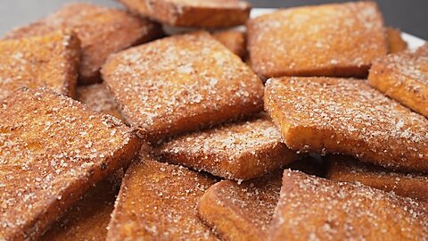 How to make french toast Brazilian style (fried french toast recipe 🇧🇷 RABANADA) - Brazilian food