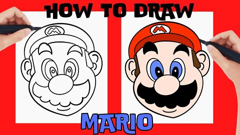 How to Draw MARIO from MARIO BROS!