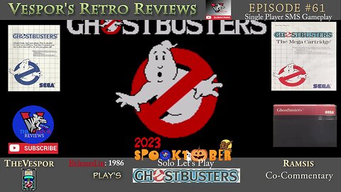 Ghostbusters | Sega Master System | Co-Commentary - Review, Thoughts and More | Spooktober 2023