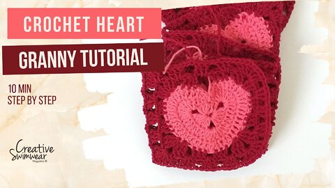 DIY Crochet Heart to Granny square