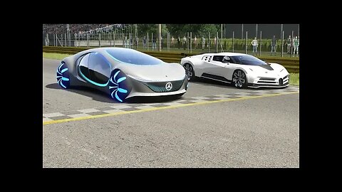 Mercedes-Benz Vision AVTR vs Bugatti Centodieci at Monza Full Course #Viral