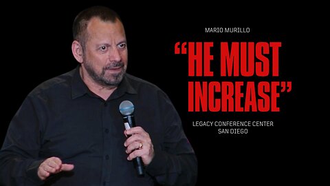 He must increase! Mario speaking at Legacy Center