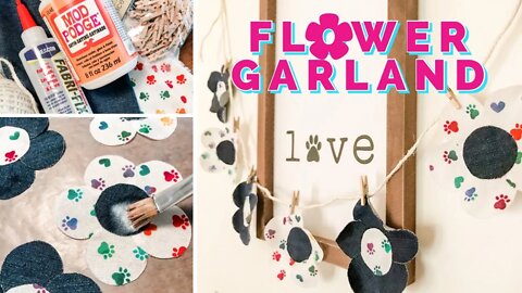 How to Make a DIY Dog Fabric Flower Garland