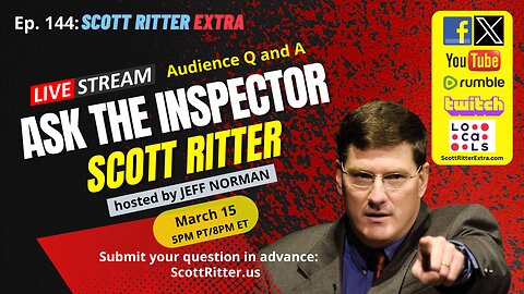 Ask the Inspector Ep. 144 (streams March 15 at 8 PM ET)