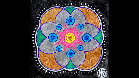 'Morning Mandala' Original Art Painting 8-13-24