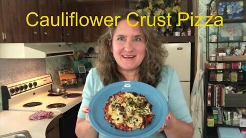 Cauliflower Crust Pizza, Beef Up Your Food With Less Beef, Alternative, Frugal food, cheap meals