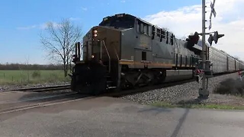 CSX M217 Autorack Train Part 2 from Sterling, Ohio April 15, 2023