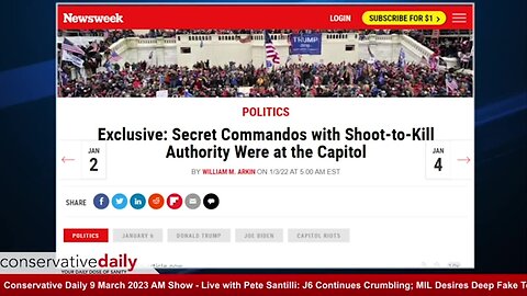 Conservative Daily: Shoot to Kill Commandos at J6? JoeOltmann with Pete Santilli