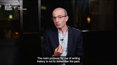 Yuval Noah Harari | "The Man Purpose for Me of Writing History Is Not to Remember the Past. What Is Important Is to Liberate Ourselves from the Past"