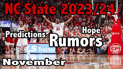 NC State Basketball 2023/24 November predictions, rumors, and hope.