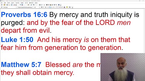 The FEAR of GOD and HIS MERCY