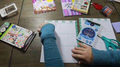 HANUKKAH Plan With Me 2021 | PLANUKKAH | The Happy Planner Hanukkah | Weekly Spread Decorating