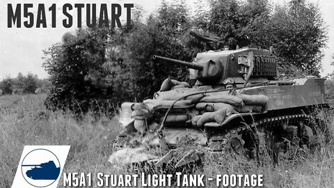 WW2 M5A1 Stuart Light Tank Late - Normandy - Battle of the Bulge - Germany - Netherlands footage.