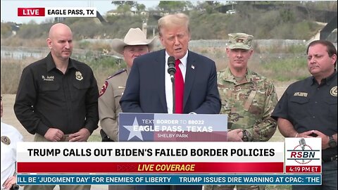 FULL SPEECH: President Donald J. Trump at Eagle Pass, Texas - 2/29/24