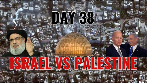 Israel And Palestine. Day 38. Israel Hamas war. #israel #palestine #middleeastconflict #news #war