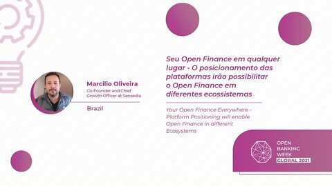 Seu Open Finance em qualquer lugar, Marcilio Oliveira