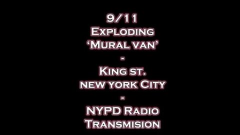 911.The 5 Dancing Jews' Van With The Mural of a Plane Hitting The WTC