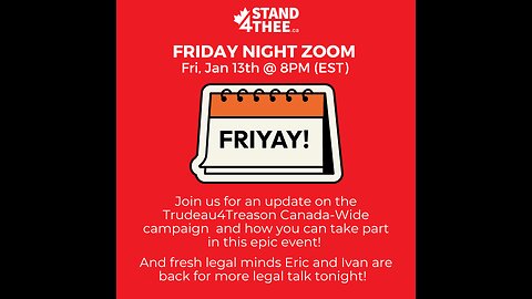 Stand4THEE Friday Night Zoom Jan 13 2023