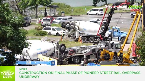 Construction on final phase of Pioneer Street Rail Overpass underway