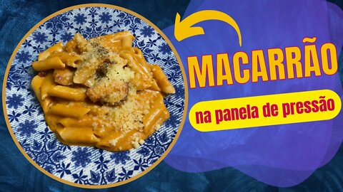 MACARRÃO feito na PANELA DE PRESSÃO , FÁCIL,rápido e delicioso!!! #macarrão - noodle - 麵條 - 麺