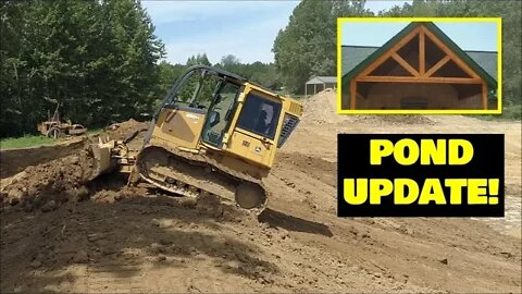 Building a pond UPDATE! Dream country home & great drone views
