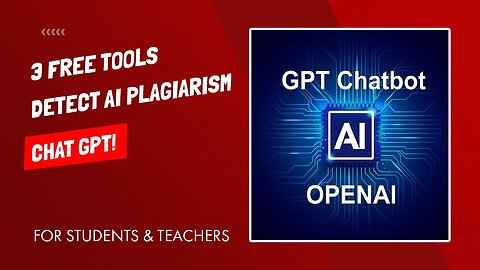 How To Detect Chat GPT Plagiarism - 3 FREE Tools