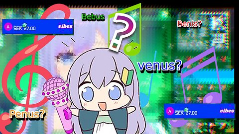 vtuber utakata memory trying to say Vibes during a karaoke stream [memoglish]