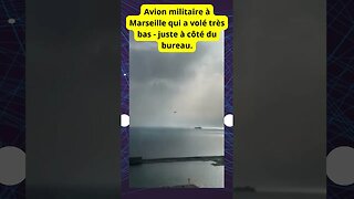 Avion militaire à Marseille qui a volé très bas juste à côté du bureau #fr #france #international