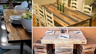 61 Increíbles Ideas DIY de MESAS de MADERA Caseras para tu Hogar: Inspírate con estas Mesas Caseras