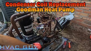 Replacing a Leaking Coil on A Goodman ! #hvacguy #hvaclife